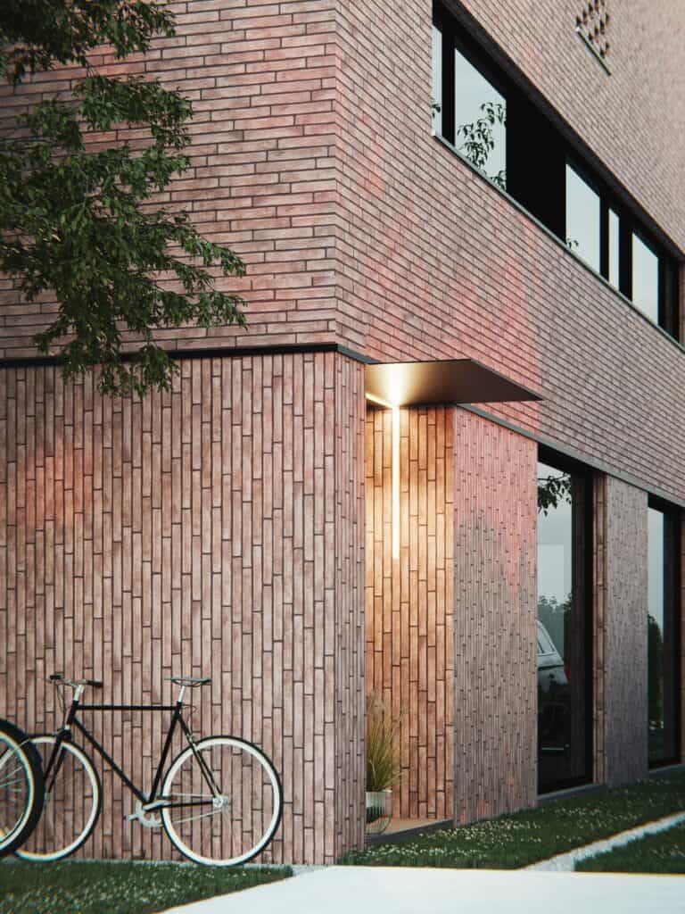 moderne nieuwbouw Aalst inkom